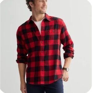 Classic Red and Black Checkered Men's Shirt